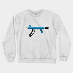 Art as a Weapon Against War - Pencil Machine Gun Design Crewneck Sweatshirt